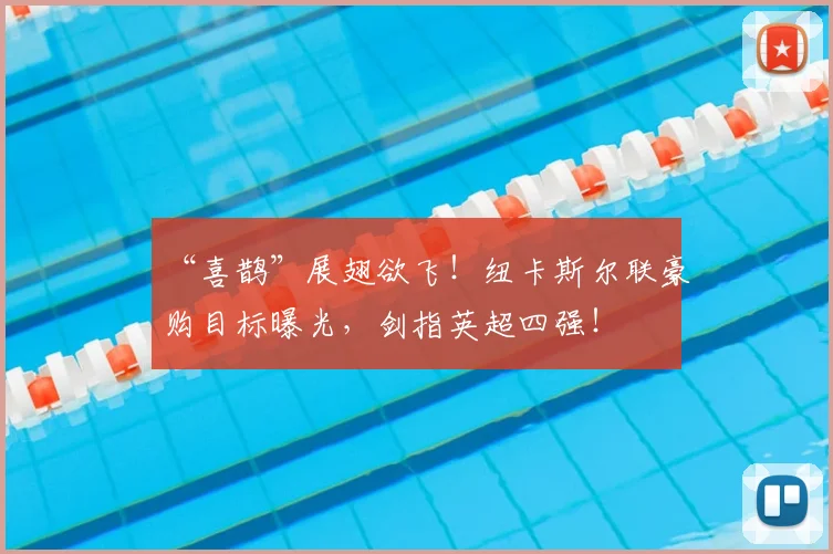 “喜鹊”展翅欲飞！纽卡斯尔联豪购目标曝光，剑指英超四强！