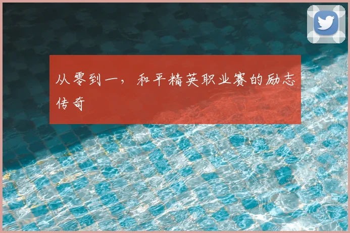 从零到一，和平精英职业赛的励志传奇